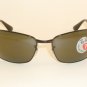 New RAY BAN Sunglasses Black Frame  RB 3478 002/58  Glass Polarized Lenses  60mm