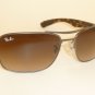New RAY BAN Sunglasses Matte Gunmetal Frame RB 3522 029/13 Gradient Brown 64mm