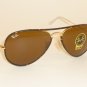 New RAY BAN Sunglasses FULL COLOR Gold Tortoise RB 3025JM 001 B-15 Brown 58mm