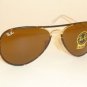 New RAY BAN Sunglasses FULL COLOR Gold Tortoise RB 3025JM 001 B-15 Brown 58mm