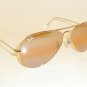 New RAY BAN Aviator Sunglasses Gold RB 3025 001/4F Photochromic Lenses 55mm