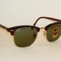 New RAY BAN Sunglasses Tortoise CLUBMASTER  RB 3016 W0366 G-15 Glass Lenses 51mm