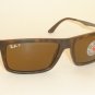 New RAY BAN Sunglasses Tortoise Frame RB 4214 6092/83 Polarized Brown Lenses