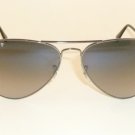 New RAY BAN Aviator Sunglasses Gunmetal Frame RB 3025 004/78 Polarized Lens 58mm