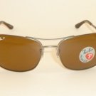 New  RAY BAN  Sunglasses  Matte Gunmetal Frame  RB 3515 029/83  Polarized Brown