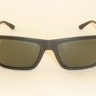 New  RAY BAN  Sunglasses  Matte Black Frame  RB 4214 601S/71  Green Lenses