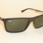 New RAY BAN Sunglasses Matte Black Frame RB 4214 601S/71 Green Lenses