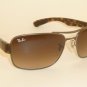 New RAY BAN Sunglasses Matte Gunmetal Frame RB 3522 029/13 Gradient Brown 61mm
