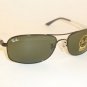 New RAY BAN Sunglasses Black Frame RB 3484 002 G-15 Glass Lenses 63mm