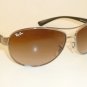 New RAY BAN Sunglasses Gunmetal Frame RB 3386 004/13 Gradient Brown Lenses 67mm