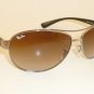 New RAY BAN Sunglasses Gunmetal Frame RB 3386 004/13 Gradient Brown Lenses 67mm