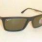 New RAY BAN Sunglasses Matte Black Frame RB 4214 601S/9A Polarized Green Lenses