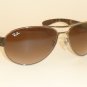 New RAY BAN Sunglasses Gunmetal Frame RB 3509 004/13 Gradient Brown Lenses