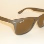 New RAY BAN Sunglasses WAYFARER Liteforce Brown RB 4195 6033/83 Polarized Lenses
