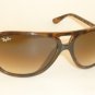 New  RAY BAN  Sunglasses  Tortoise Frame  RB 4162 710/51  Gradient Brown Lenses