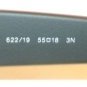 RAY BAN Sunglasses Matte Black Rubber WAYFARER  RB 2132 622/19 Green Mirror 55mm