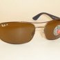 New RAY BAN Sunglasses Brown Frame RB 3527 012/83 Polarized Brown Lenses
