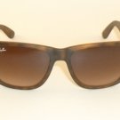 RAY BAN Justin Sunglasses Rubber Havana Brown RB 4165 710/13 Gradient Brown 54mm