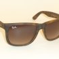 RAY BAN Justin Sunglasses Rubber Havana Brown RB 4165 710/13 Gradient Brown 54mm
