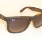 RAY BAN Justin Sunglasses Rubber Havana Brown RB 4165 710/13 Gradient Brown 54mm