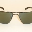New RAY BAN  Sunglasses  RIMLESS  Black Frame  RB 3497 002/71  Gray/Green Lenses
