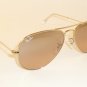 New RAY BAN Aviator Sunglasses Gold Frame RB 3025 001/3E Pink Mirror Lenses 58mm
