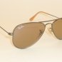 New RAY BAN Sunglasses Small Aviator  Matte Gunmetal  RB 3044 029/53  Brown Lens
