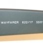 RAY BAN Sunglasses Matte Black Rubber WAYFARER RB 2132 622/17 Blue Mirror 55mm