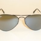 New  Ray Ban  AVIATOR Sunglasses  Black Frame  RB 3025 002/40 Mirror Lenses 55mm