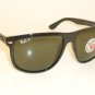 New RAY BAN Sunglasses Black Frame RB 4147 601/58 Glass POLARIZED Green Lenses