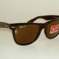New RAY BAN Sunglasses Wayfarer Brown Frame RB 2140 902/57 Polarized Brown 50mm