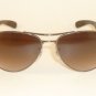 New RAY BAN Sunglasses Gunmetal Frame  RB 3509 004/13 Gradient Brown Lenses 66mm