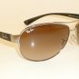 New RAY BAN Sunglasses Gunmetal Frame RB 3386 004/13 Gradient Brown Lenses  63mm