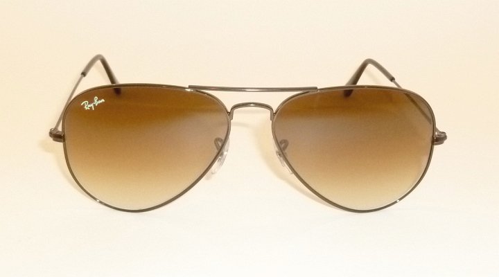New RAY BAN Aviator Sunglasses Brown Frame  RB 3025 014/51 Gradient Brown Lenses