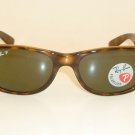 RAY BAN  New  WAYFARER  Brown Frame  RB 2132 902/58  Glass POLARIZED  55mm Large