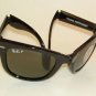 New RAY BAN Sunglasses FOLDING WAYFARER RB 4105 601/58 Polarized Green 54mm