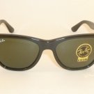 New  RAY BAN  Sunglasses  Black Frame  RB 4184 601  G-15 Green Glass Lenses