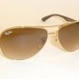 New RAY BAN Sunglasses TECH Gold Frame RB 8313 001/51 Gradient Brown Lenses 58mm
