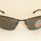 New  RAY BAN  Sunglasses  Black Frame  RB 3183 002/81  Smoke Polarized Lenses