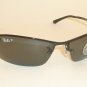 New RAY BAN Sunglasses Black Frame RB 3183 002/81 Smoke Polarized Lenses