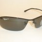 New RAY BAN Sunglasses Black Frame RB 3183 002/81 Smoke Polarized Lenses