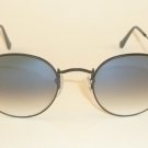 New  RAY BAN Sunglasses ROUND METAL  Black Frame  RB 3447 006/3F  Gradient Blue