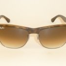New RAY BAN Sunglasses CLUBMASTER OVERSIZED  RB 4175 878/51  Brown Gradient Lens
