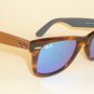 New RAY BAN Original WAYFARER Sunglasses RB 2140 1176/17 Blue Mirror Lenses 50mm