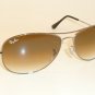 New RAY BAN Sunglasses COCKPIT Gunmetal RB 3362 004/51 Brown Gradient Lens 59mm