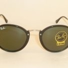 New  RAY BAN  Sunglasses  Black Frame  RB 2447 901  G-15  Glass Lenses