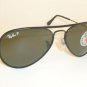 New RAY BAN Sunglasses Full Color Black Frame RB 3025JM 002/58 Polarized 55mm