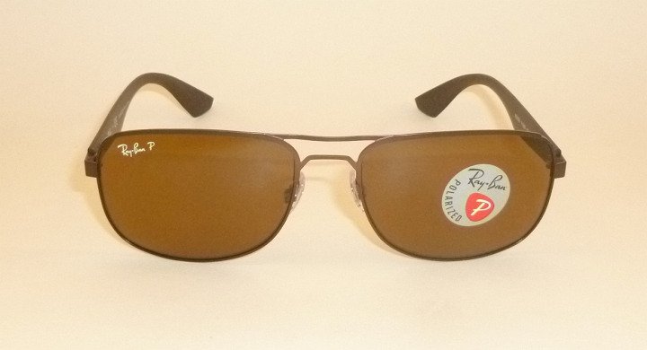 New  RAY BAN  Sunglasses  Brown Frame  RB 3524 012/83  Polarized Brown Lenses