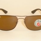 New  RAY BAN  Sunglasses  Brown Frame  RB 3524 012/83  Polarized Brown Lenses