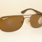 New RAY BAN Sunglasses Brown Frame RB 3524 012/83 Polarized Brown Lenses